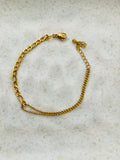 Elegant Harmony Gold Chain Bracelet