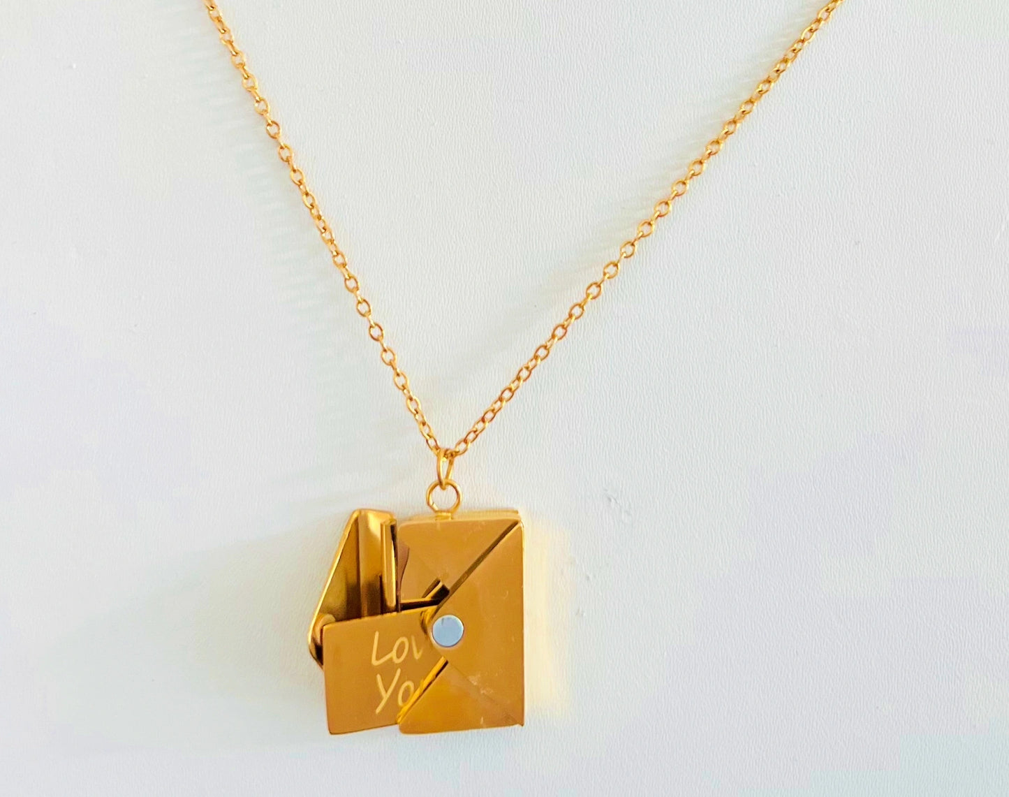 Golden Secret Letter Necklace