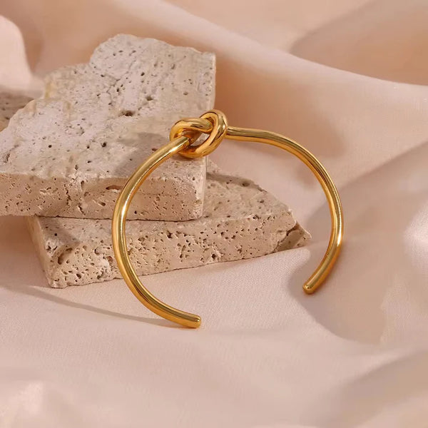 Golden Knot Open Cuff