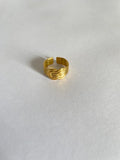 Golden Knot Twist Adjustable Ring