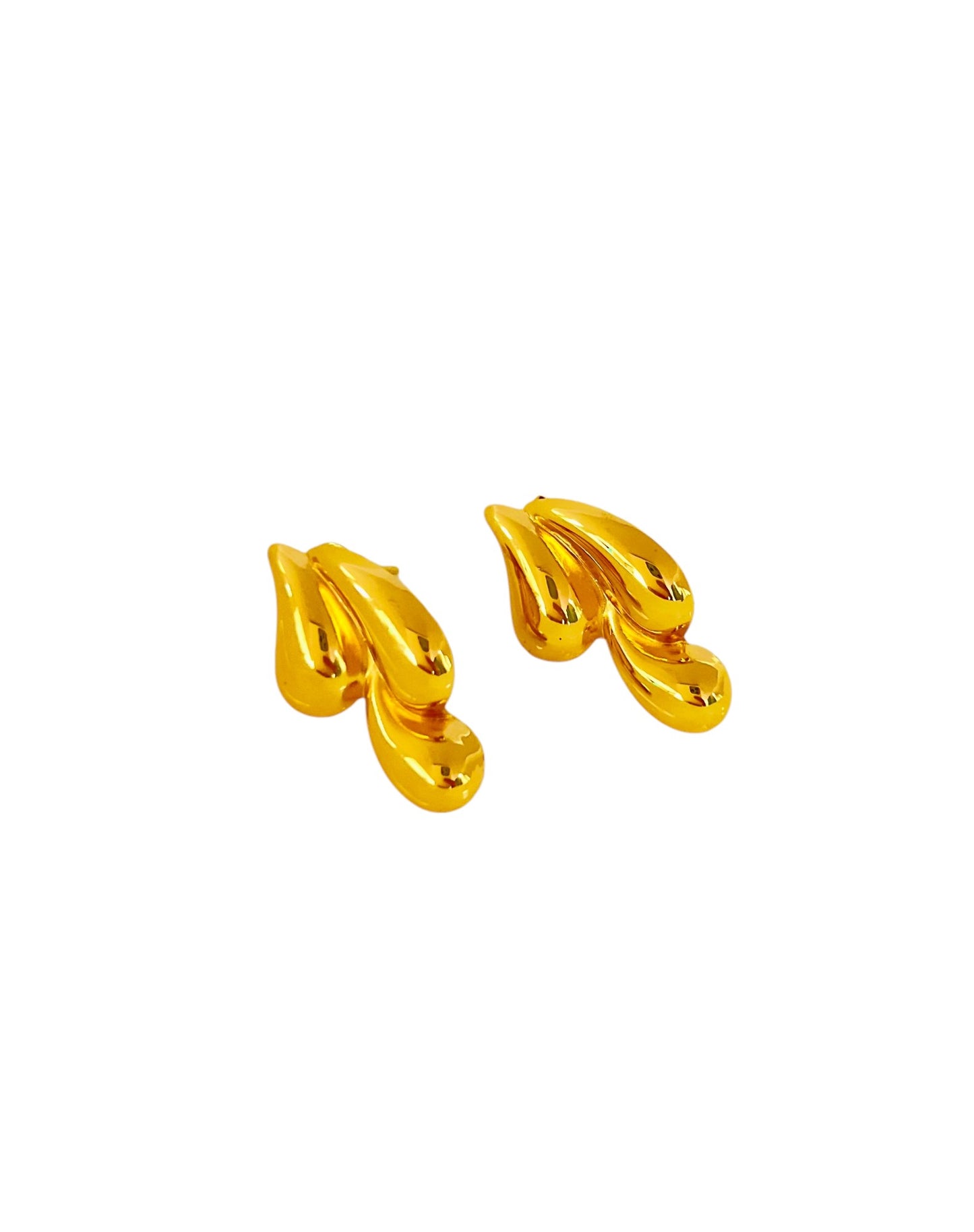 Golden Teardrops Earring