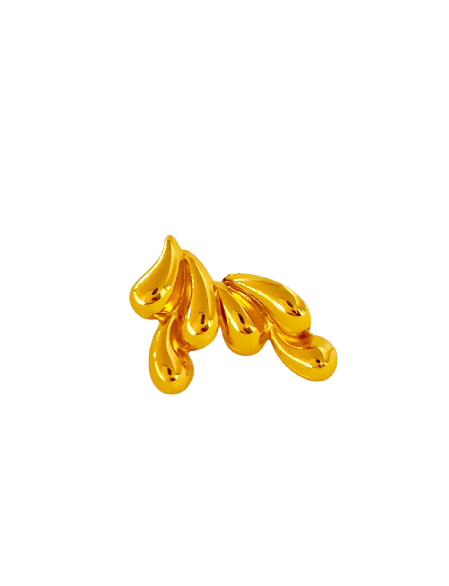 Golden Teardrops Earring