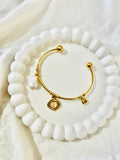 Luxe Sunbeam Pearl Cuff Bracelet