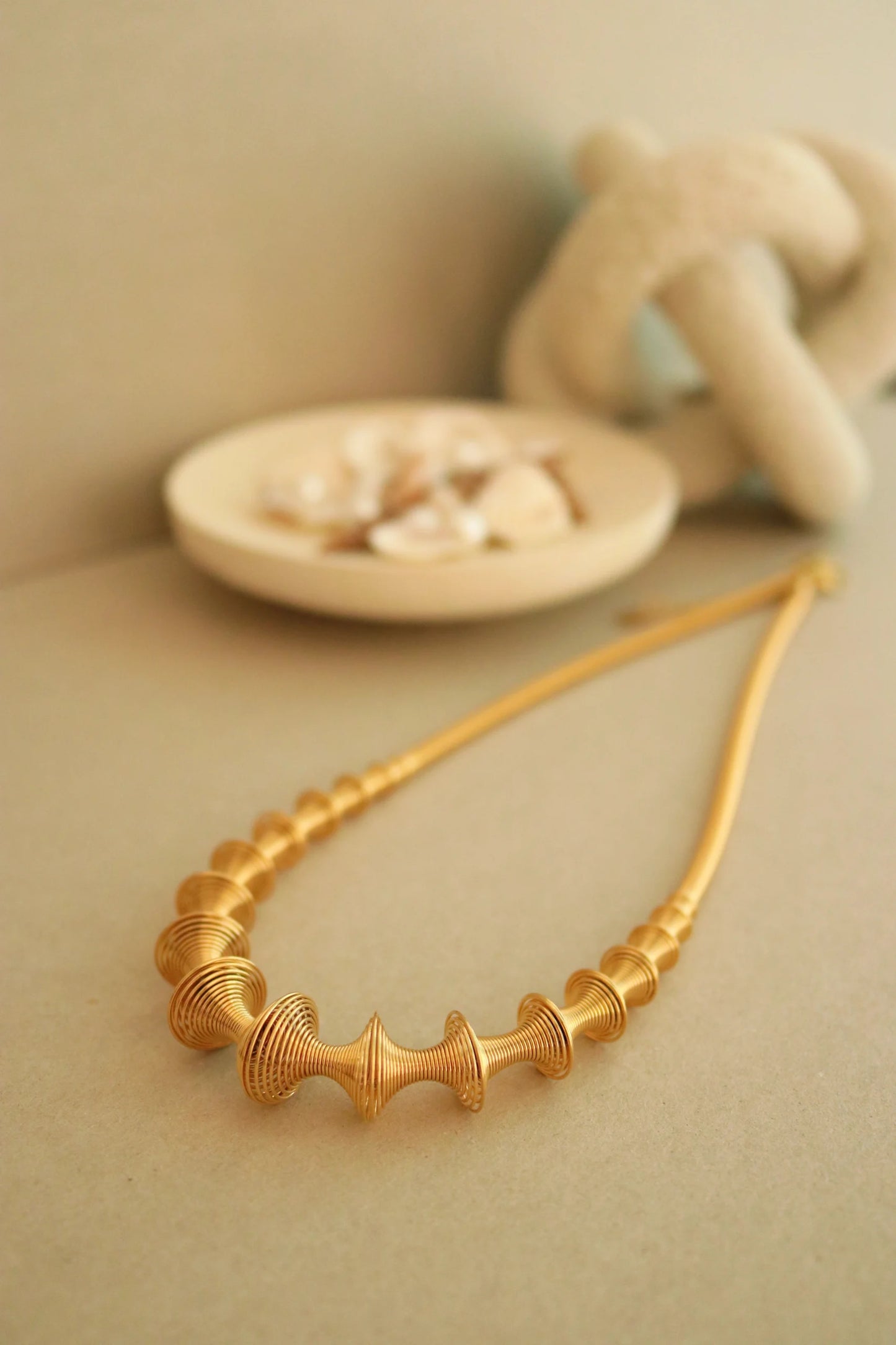 Golden Spiral Necklace