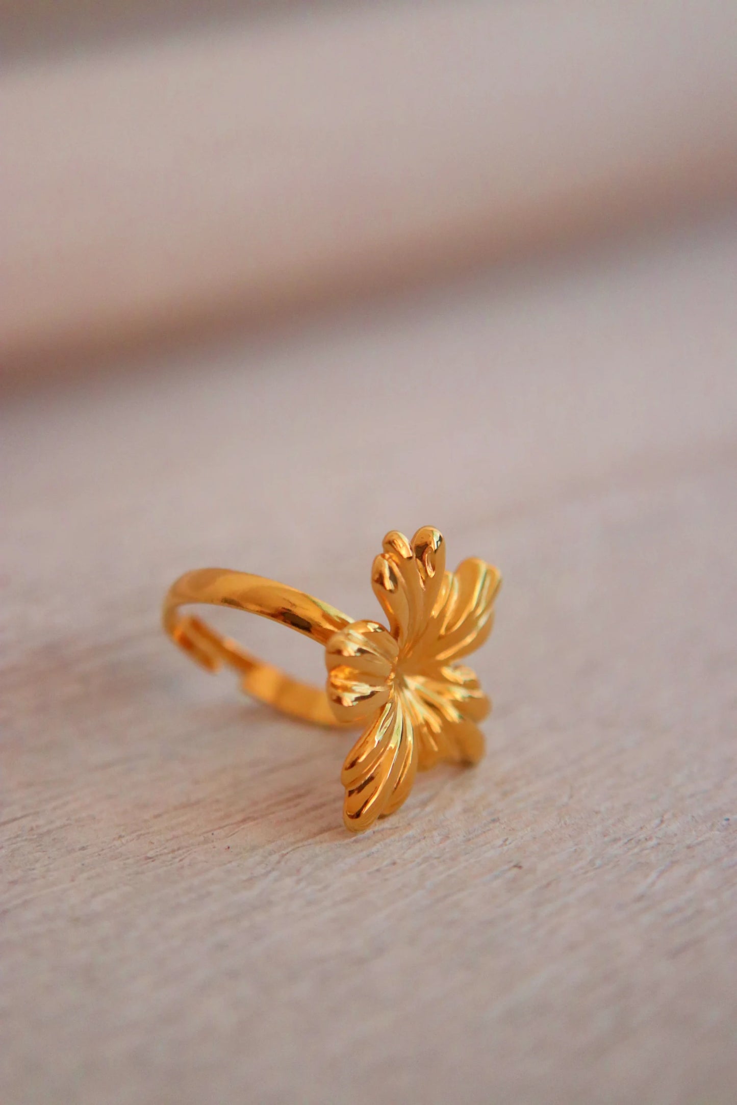 Golden Flower Ring
