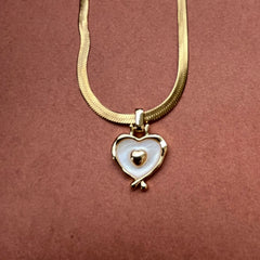Aurora Heart Duo Pendant Necklace