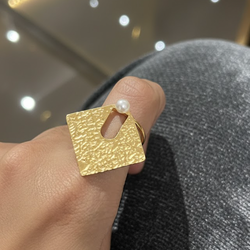 Avant Pearl Adjustable Statement Ring