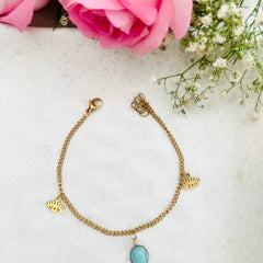 Azure Vision Charm Chain Bracelet