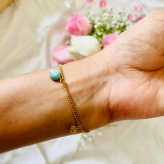 Azure Vision Charm Chain Bracelet