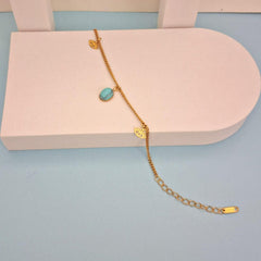 Azure Vision Charm Chain Bracelet