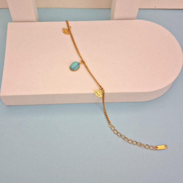 Azure Vision Charm Chain Bracelet