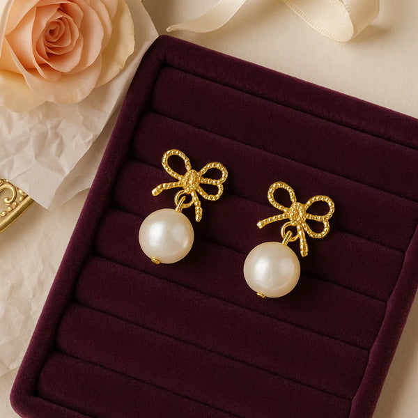 Bellarose Bow Pearl Drops