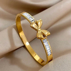 Belle Bow Classic Cuff Bracelet