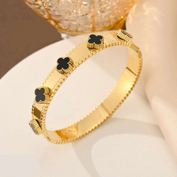 Black Clover Empress Gold Plated Bracelet