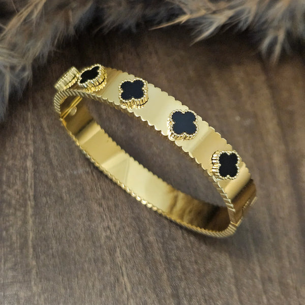 Black Clover Empress Gold Plated Bracelet