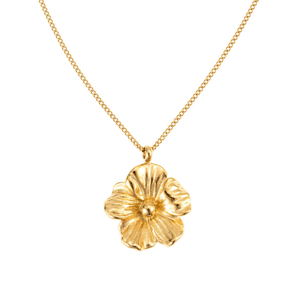 Blossom Charm Gold Flower Necklace