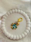 Blue Blossom Luxe Bag Charm