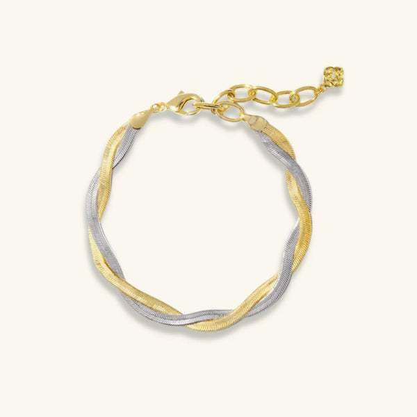 Brooklyn Twist Two-Tone Bracelet