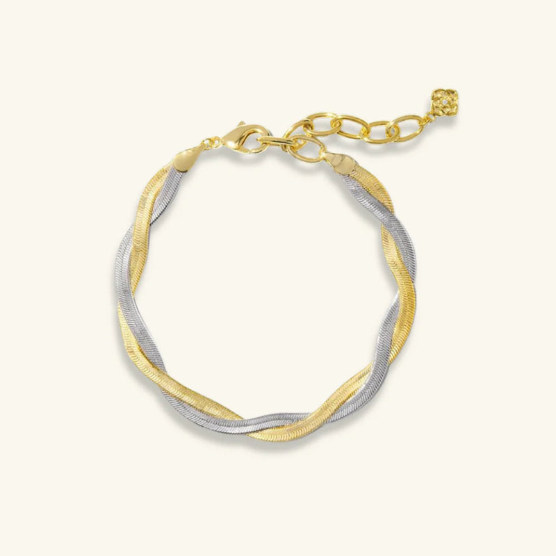 Brooklyn Twist Two-Tone Bracelet