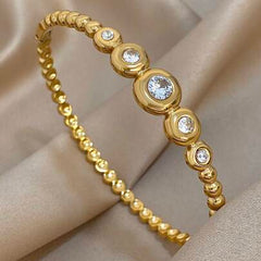 Celeste Cluster Diamond Cuff Bracelet