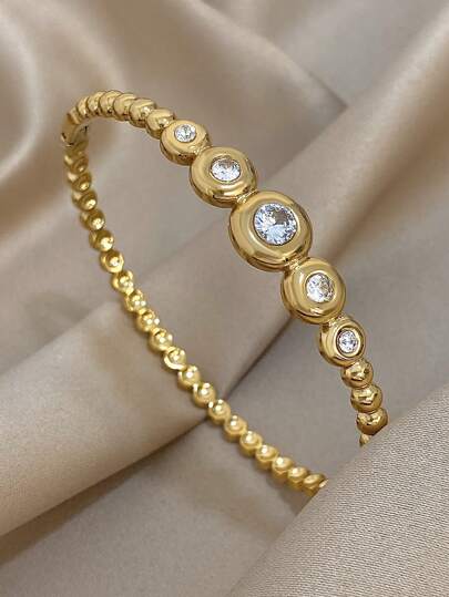 Celeste Cluster Diamond Cuff Bracelet