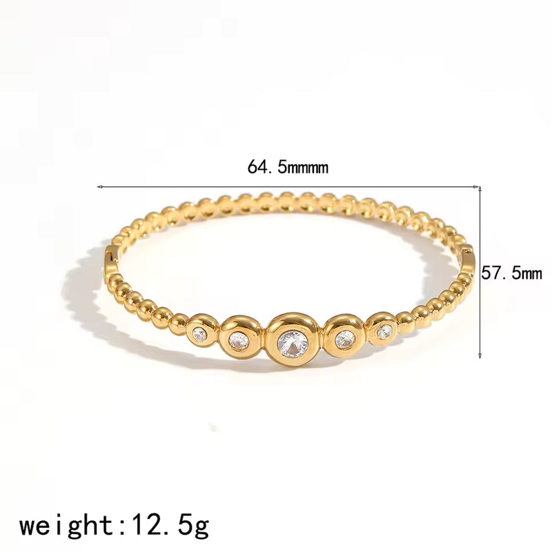 Celeste Cluster Diamond Cuff Bracelet