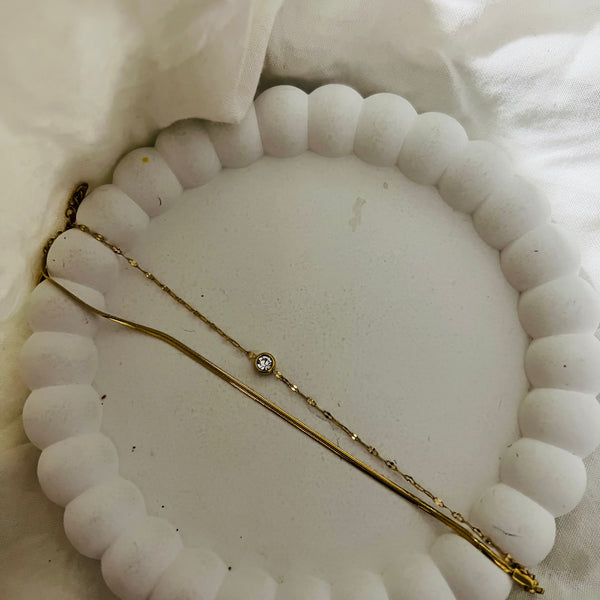 Celeste Dual Chain Crystal Bracelet