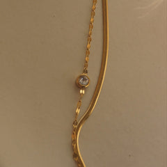 Celeste Dual Chain Crystal Bracelet