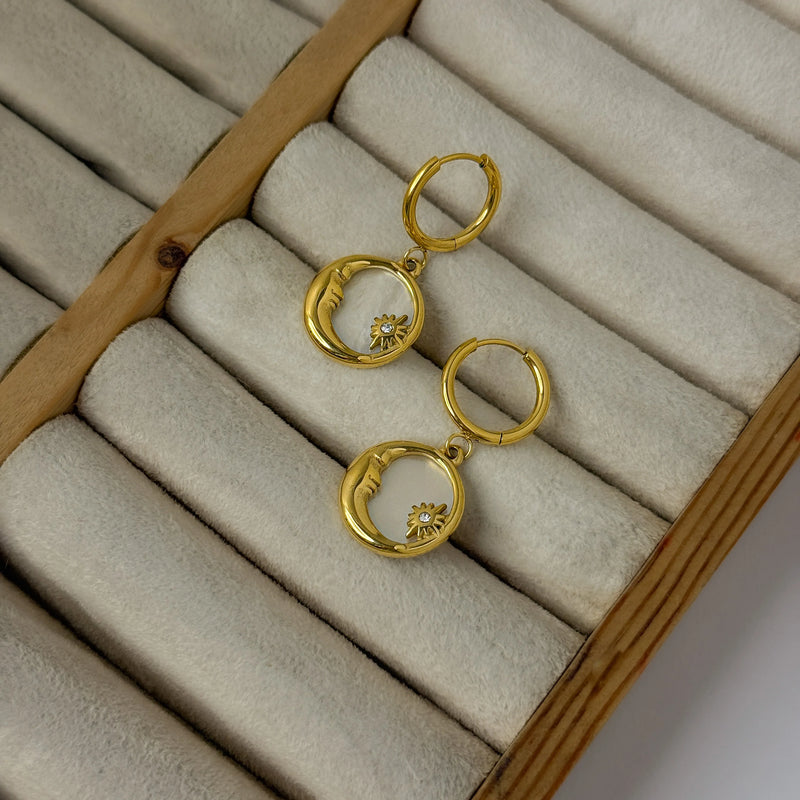 Celestia Moon Star Hoops