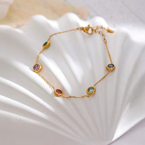 Celestial Spectrum Gemstone Bracelet