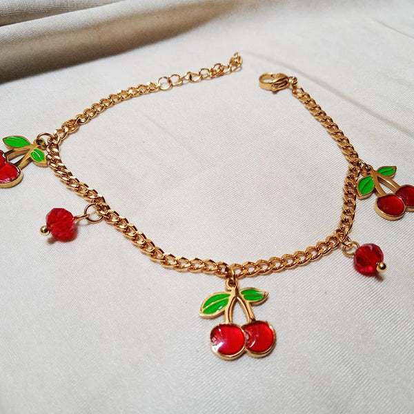 Cherry Blossom Charm Bracelet