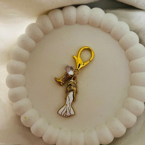 Chic Holiday Girl Bag Charm