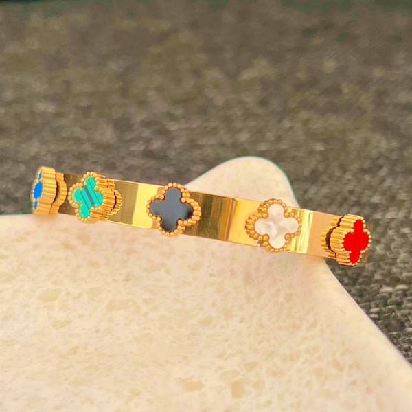 Colorful Clover Bangle