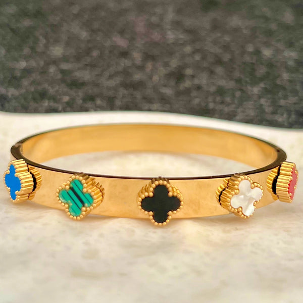 Colorful Clover Bangle