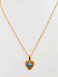 Dainty Evil Eye Heart Necklace