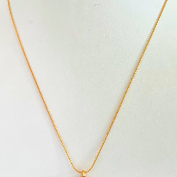 Delicate Onyx Pendant Necklace