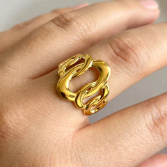 Eclipse Bold Link Adjustable Ring