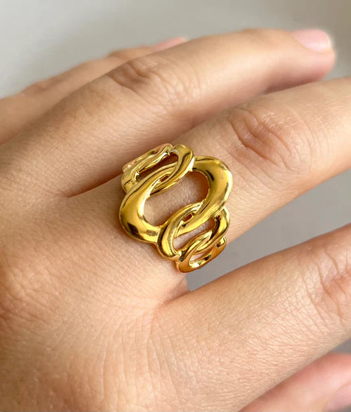 Eclipse Bold Link Adjustable Ring