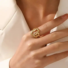 Eclipse Bold Link Adjustable Ring