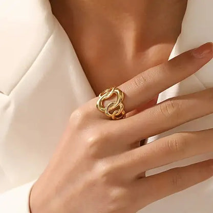 Eclipse Bold Link Adjustable Ring