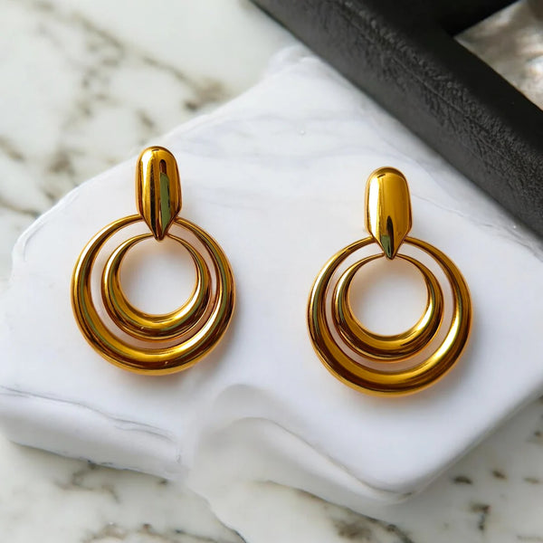 Elyse Spiral Statement Studs