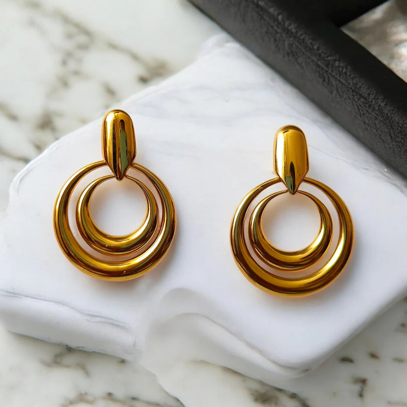 Elyse Spiral Statement Studs