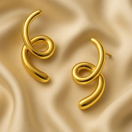 Elyse Spiral Statement Studs