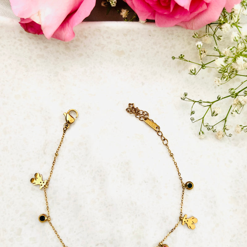 Enchanted Leaf Charm Chain Bracelet