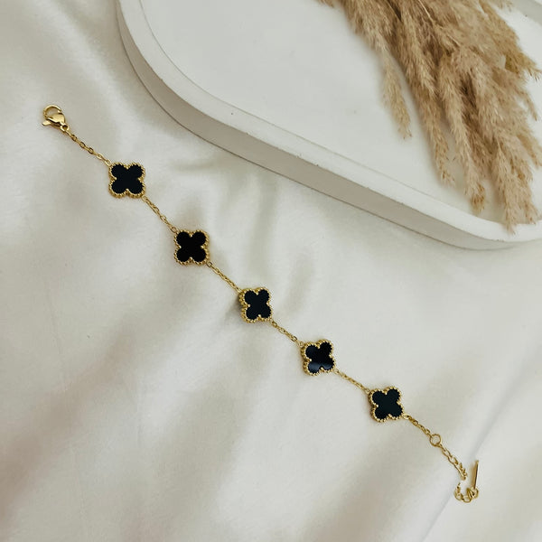 Eternal Noir Clover Bracelet