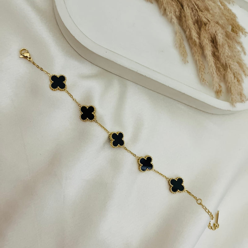 Eternal Noir Clover Bracelet