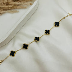 Eternal Noir Clover Bracelet