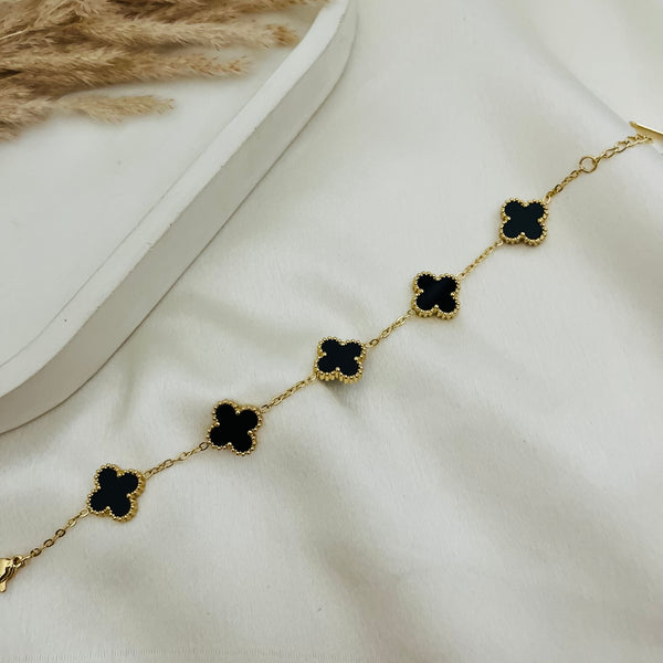 Eternal Noir Clover Bracelet