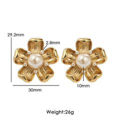 Flora Pearl Blossom Studs