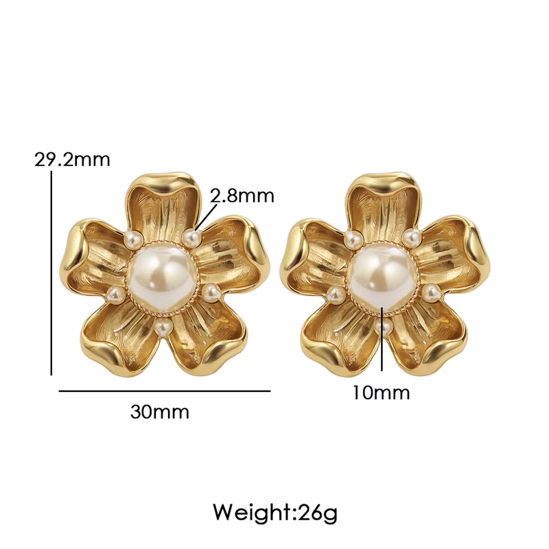 Flora Pearl Blossom Studs